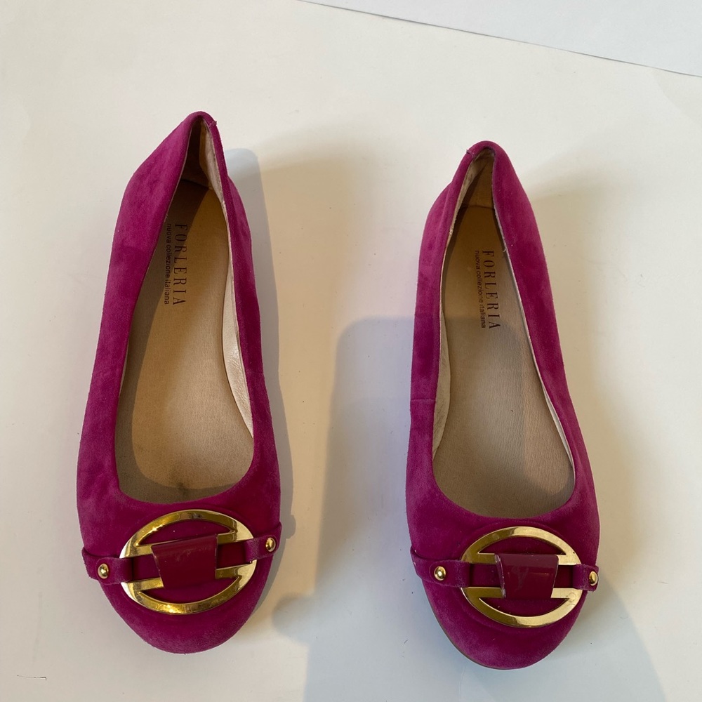 Forleria size 6 made in Italy pink flats…